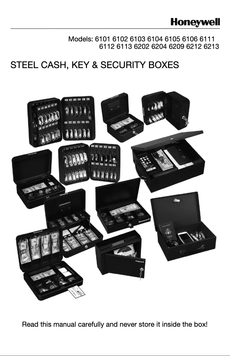 Page n°1 - Manuel utilisateur Honeywell 6209