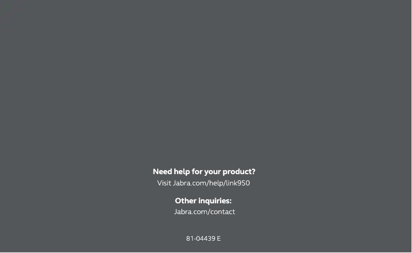 Página 1 del manual Guía de inicio rápido Jabra Link 950