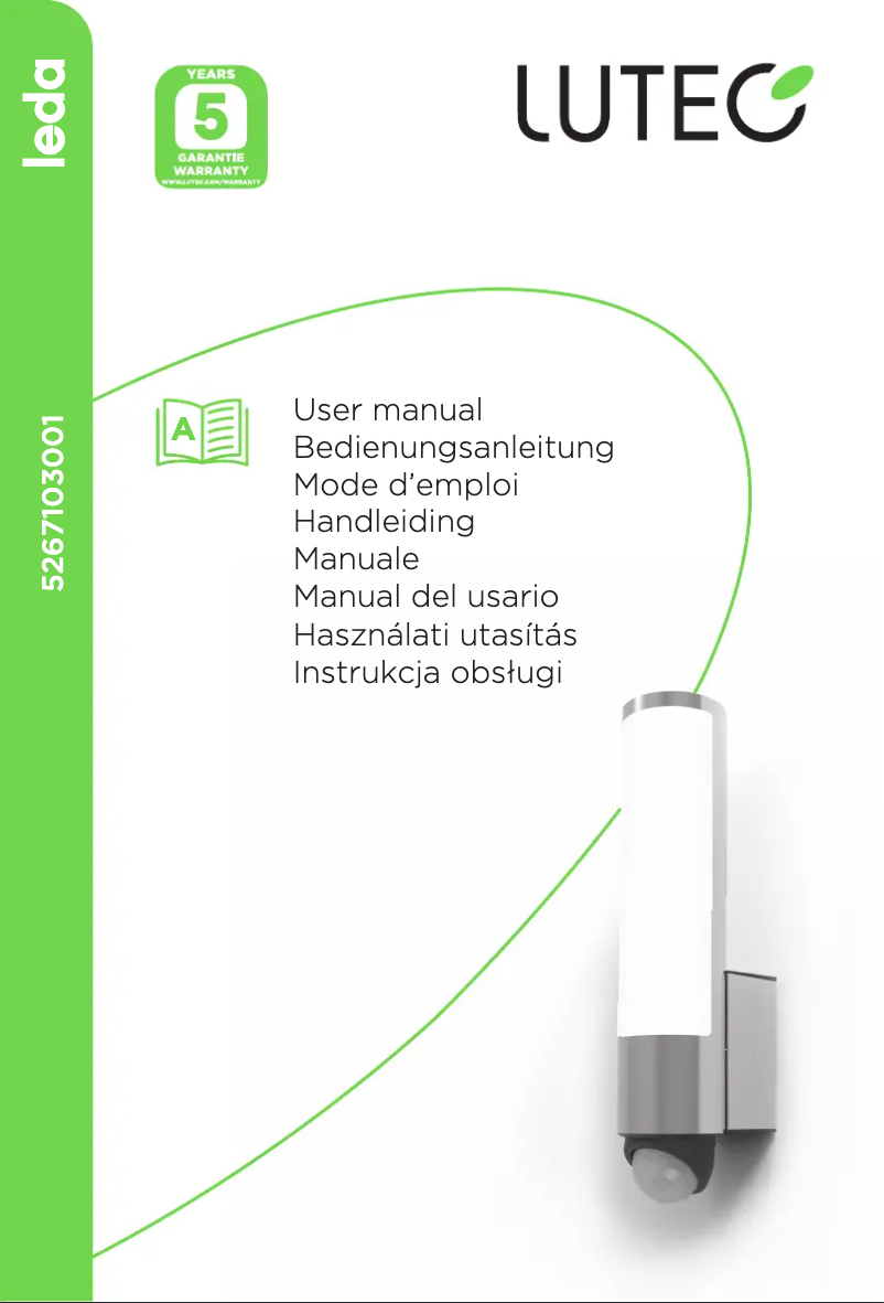 Page n°1 - Manuel utilisateur Lutec Leda
