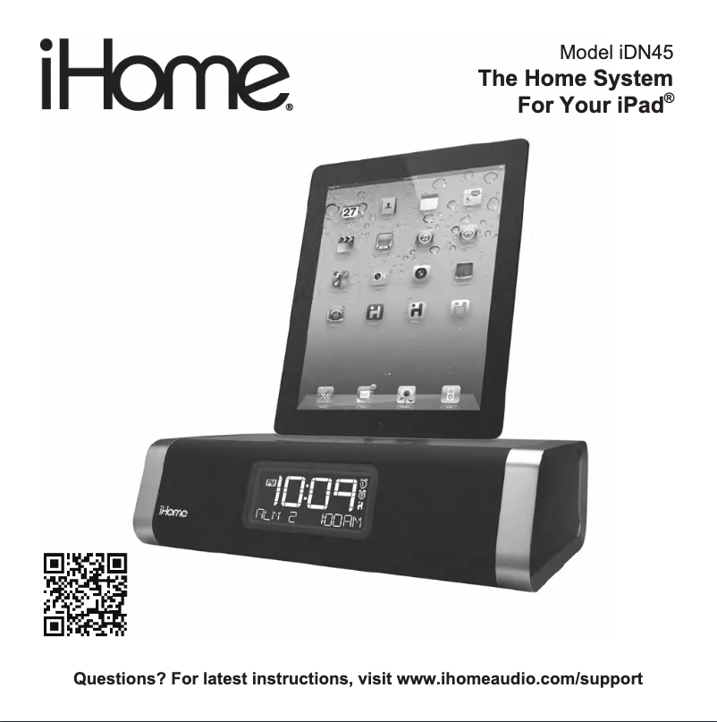 Página 1 del manual Manual de usuario iHome iDN45