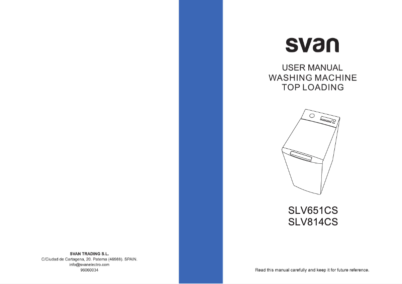 Page 1 de la notice Manuel utilisateur SVAN SVL814CS