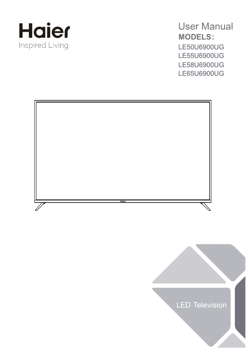 Page 1 de la notice Manuel utilisateur Haier LE65U6900UG