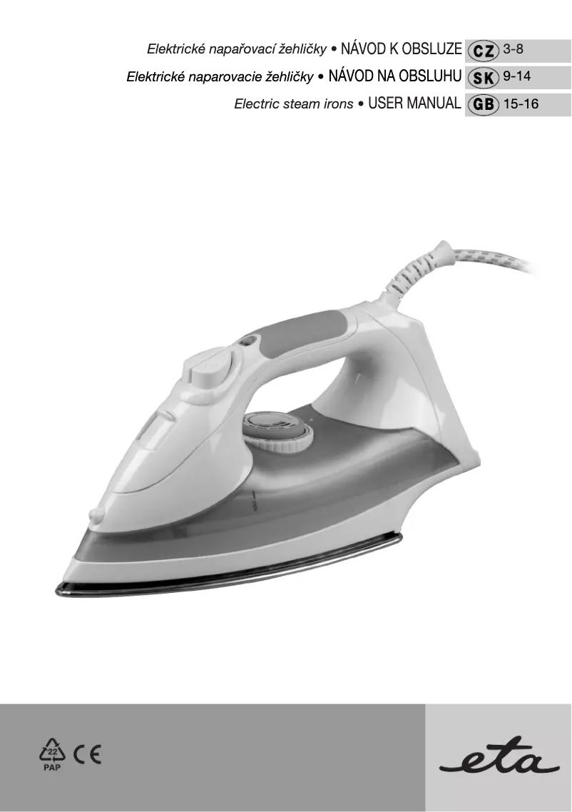 Page 1 de la notice Manuel utilisateur Eta Berry