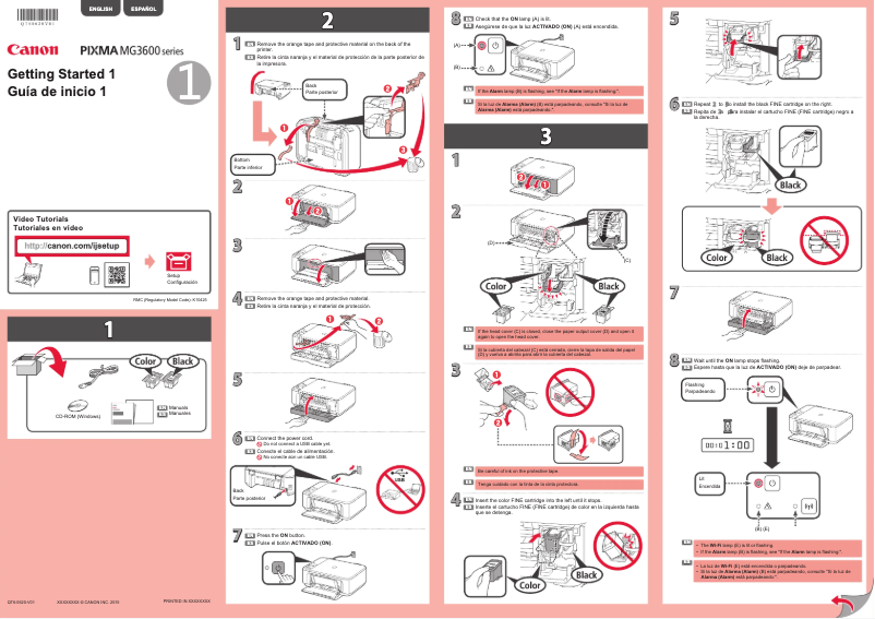 Página 1 del manual Manual de usuario Canon Pixma MG3660