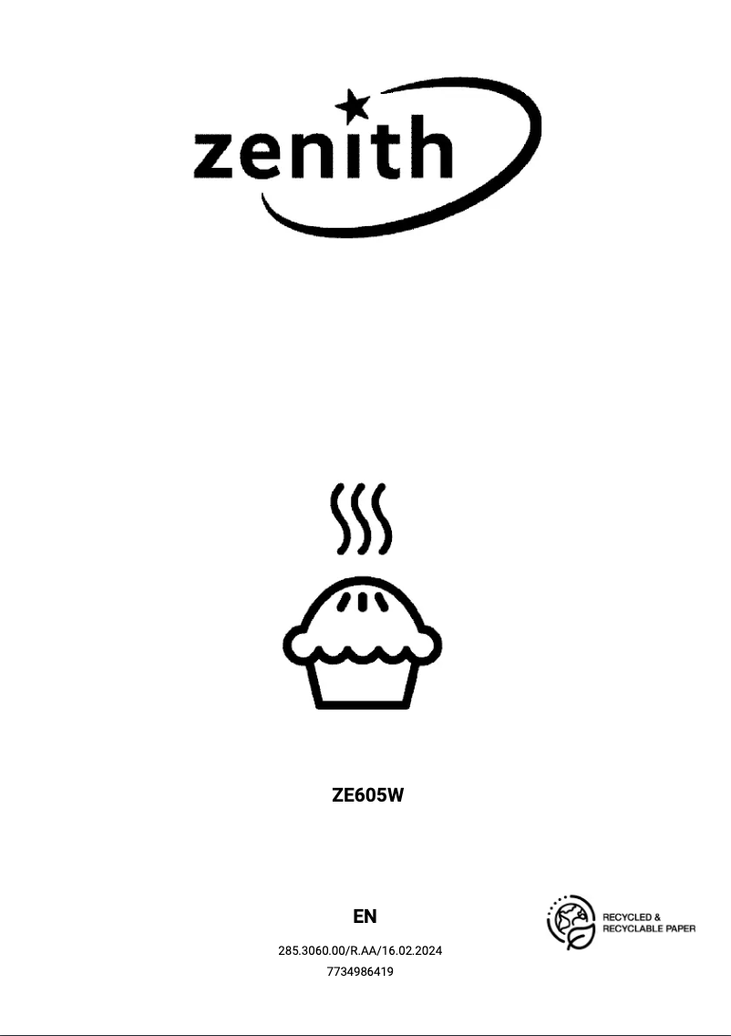 Page 1 de la notice Manuel utilisateur Zenith ZE605W