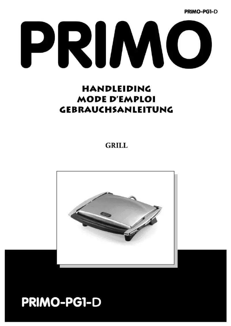 Image de la première page du manuel de l'appareil PG1-D