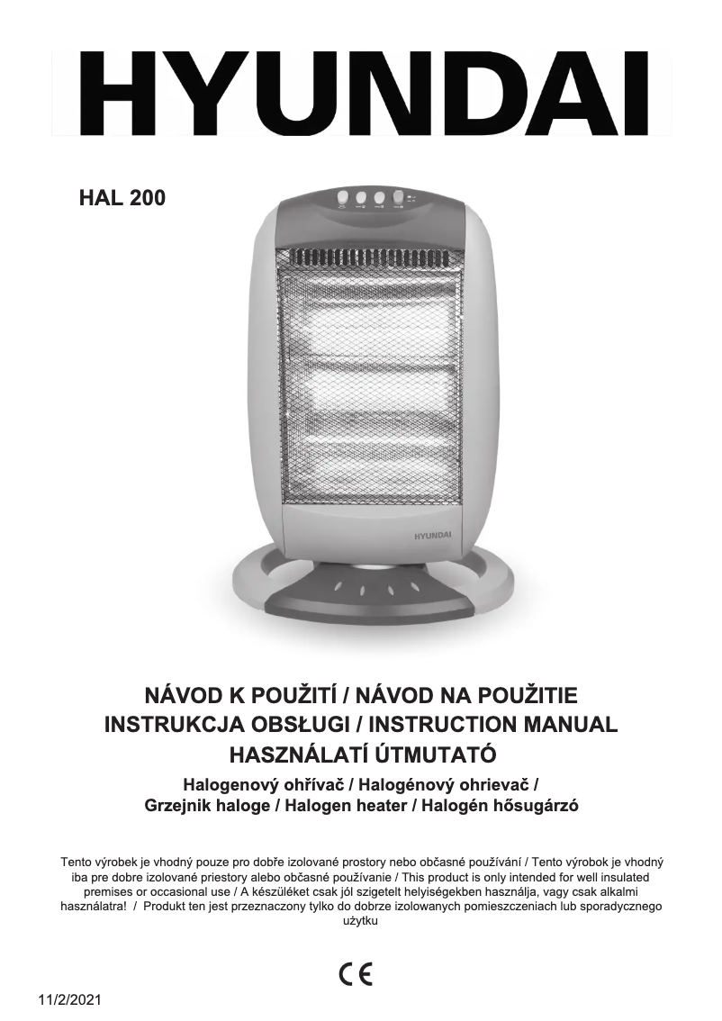 Página 1 del manual Manual de usuario Hyundai HAL 200