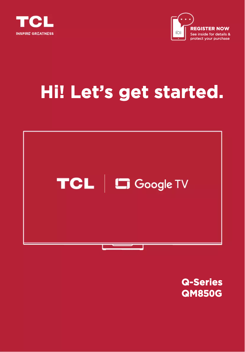 Image de la première page du manuel de l'appareil 75QM850G