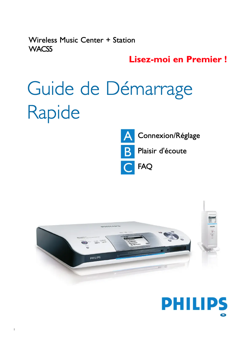 Página 1 del manual Guía de inicio rápido Philips WACS5