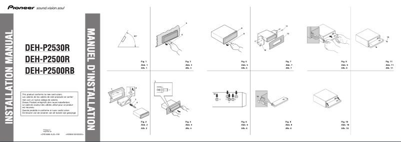 Page n°1 - Manuel utilisateur Pioneer DEH-P2500RB