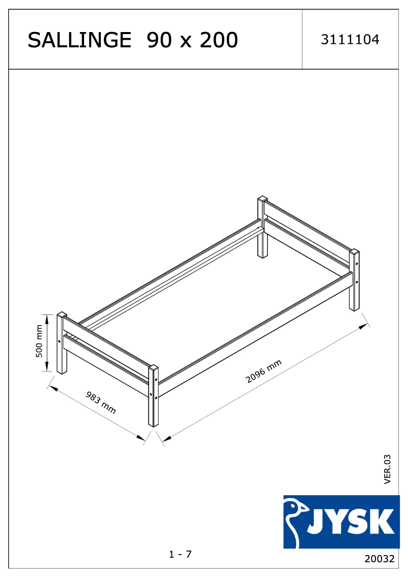 Image de la première page du manuel de l'appareil Price Star (90x200)
