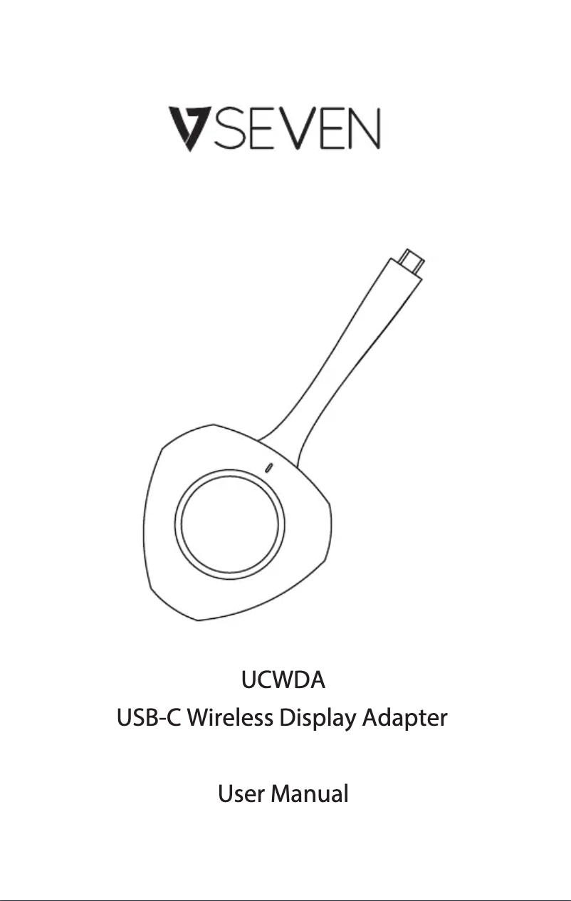 Image de la première page du manuel de l'appareil UCWDA