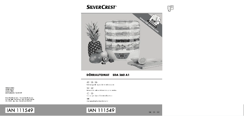 Page 1 de la notice Manuel utilisateur SilverCrest SDA 260 A1