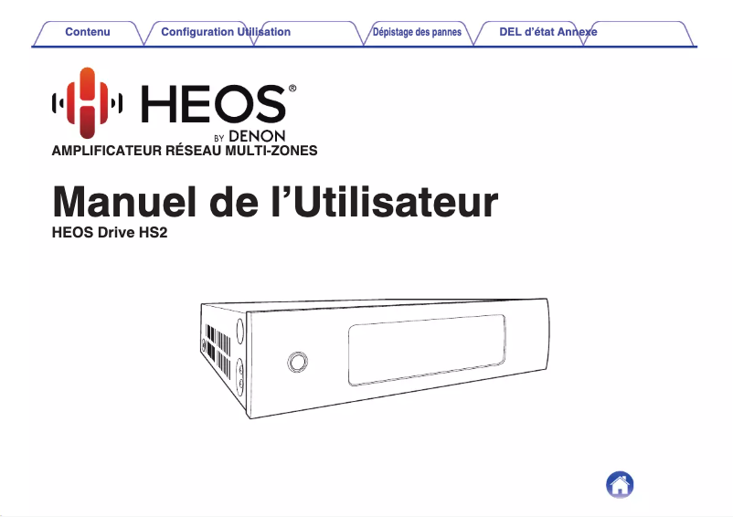 Image de la première page du manuel de l'appareil HEOS Drive HS2