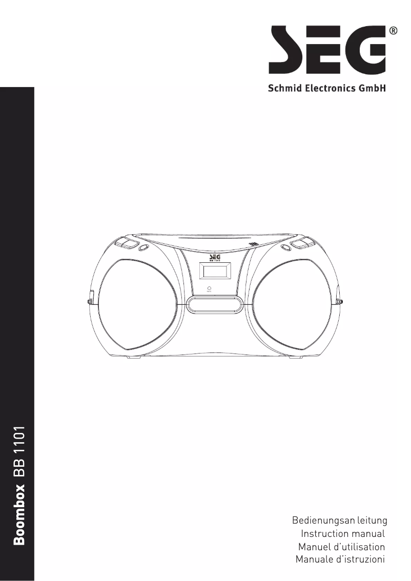 Image de la première page du manuel de l'appareil BB 1101