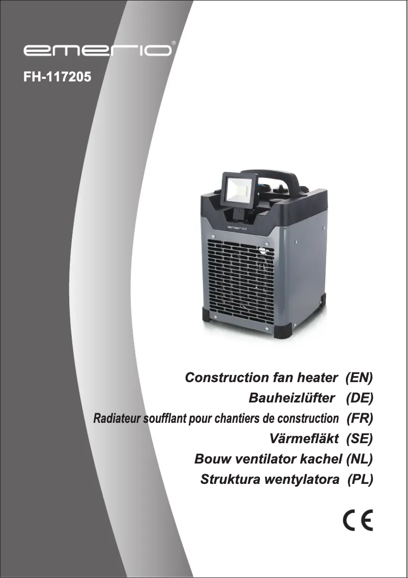 Page 1 de la notice Manuel utilisateur Emerio FAN-117205