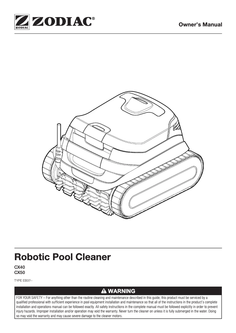 Image de la première page du manuel de l'appareil CX50