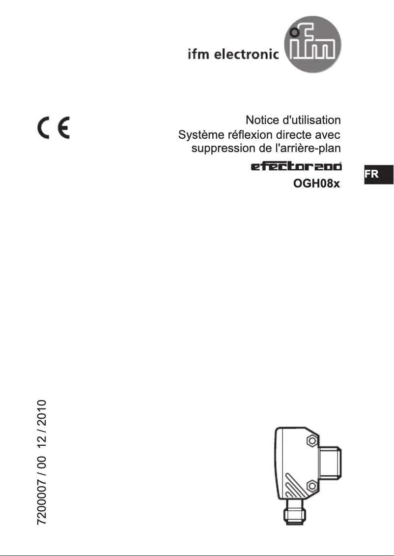 Page n°1 - Manuel utilisateur IFM OGH081