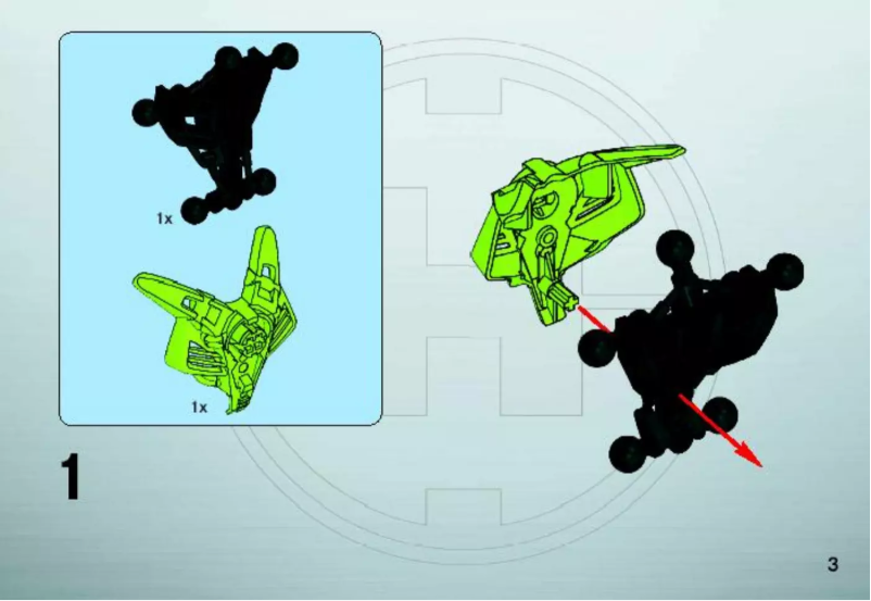 Page 1 de la notice Manuel utilisateur Lego Hero Factory Natalie Breez