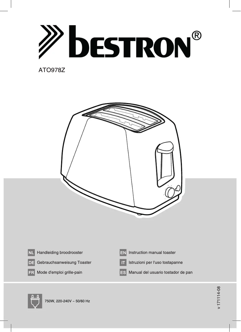 Image de la première page du manuel de l'appareil ATO978W