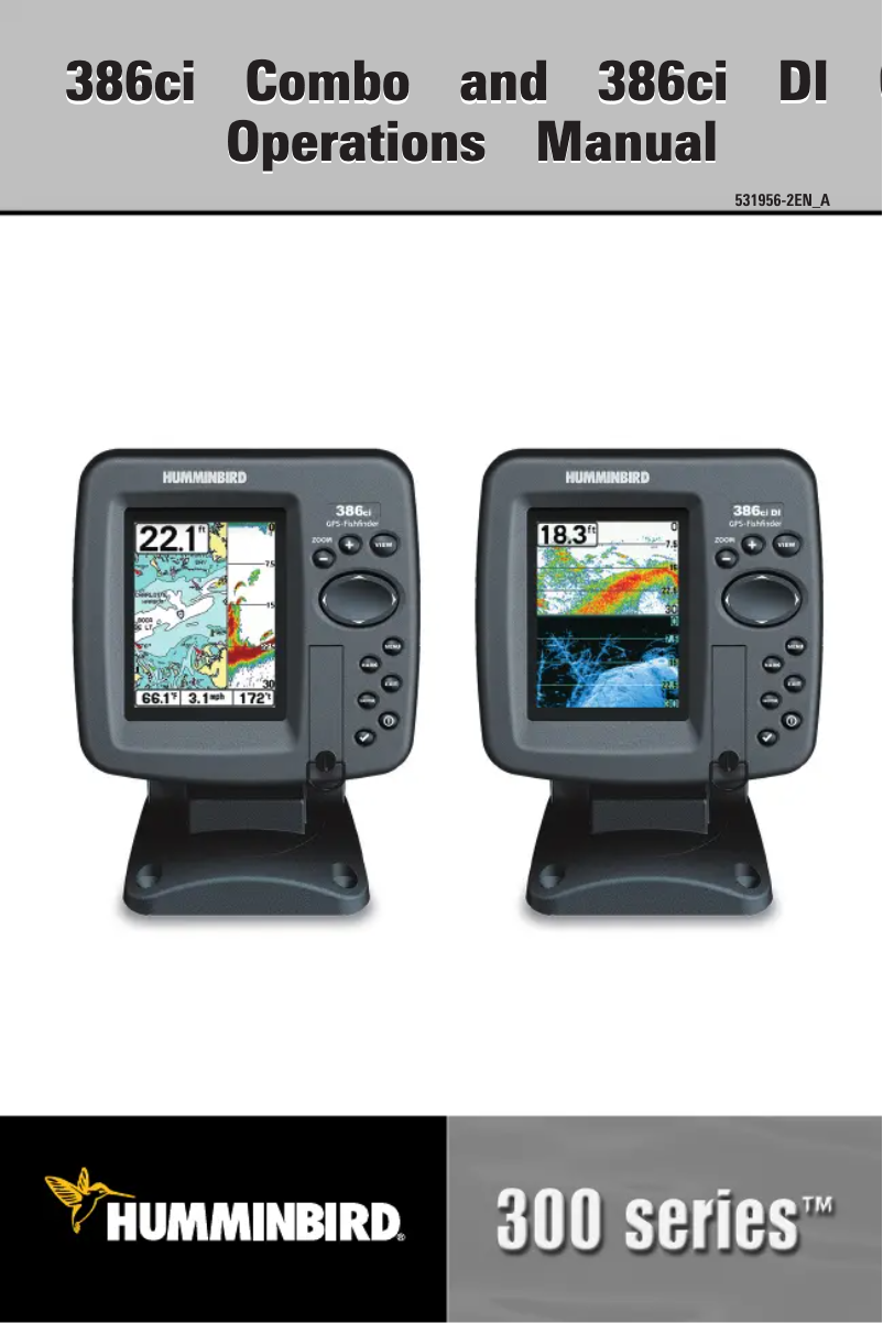 Página 1 del manual Manual de usuario Humminbird 386ci