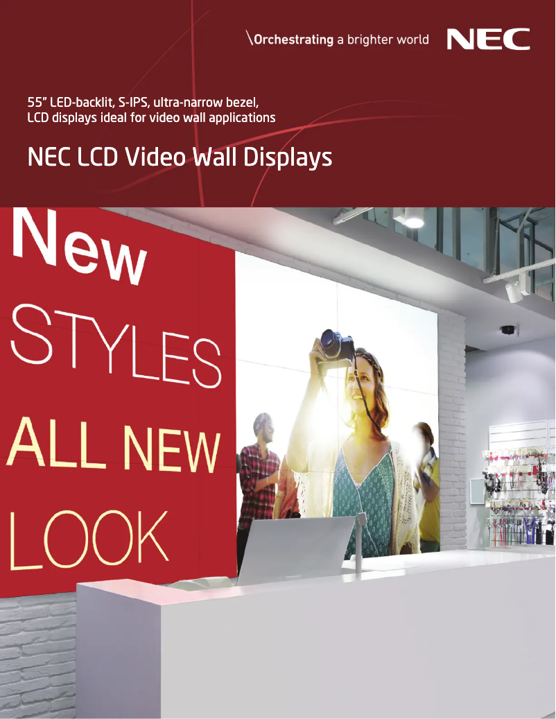 Page 1 de la notice Mode d'emploi NEC MultiSync UN551VS