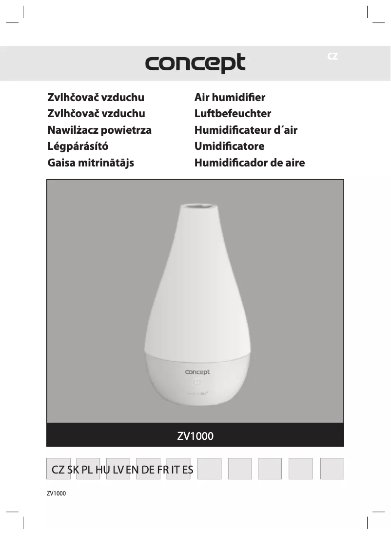 Page n°1 - Manuel utilisateur Concept Perfect Air ZV1000