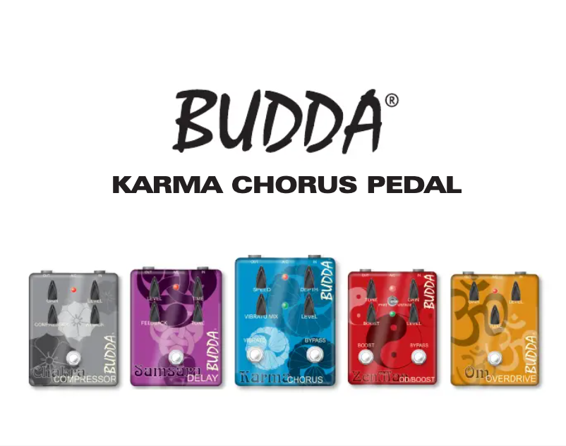 Page 1 de la notice Manuel utilisateur Budda KARMA CHORUS PEDAL