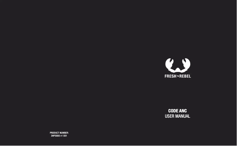 Page 1 de la notice Manuel utilisateur Fresh 'n Rebel Code ANC