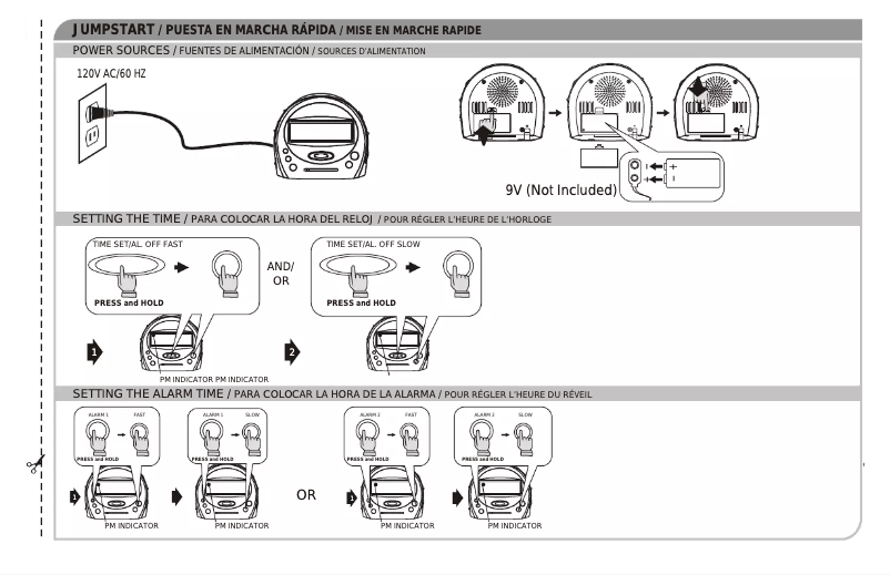 Page n°1 - Manuel utilisateur GPX CR2305