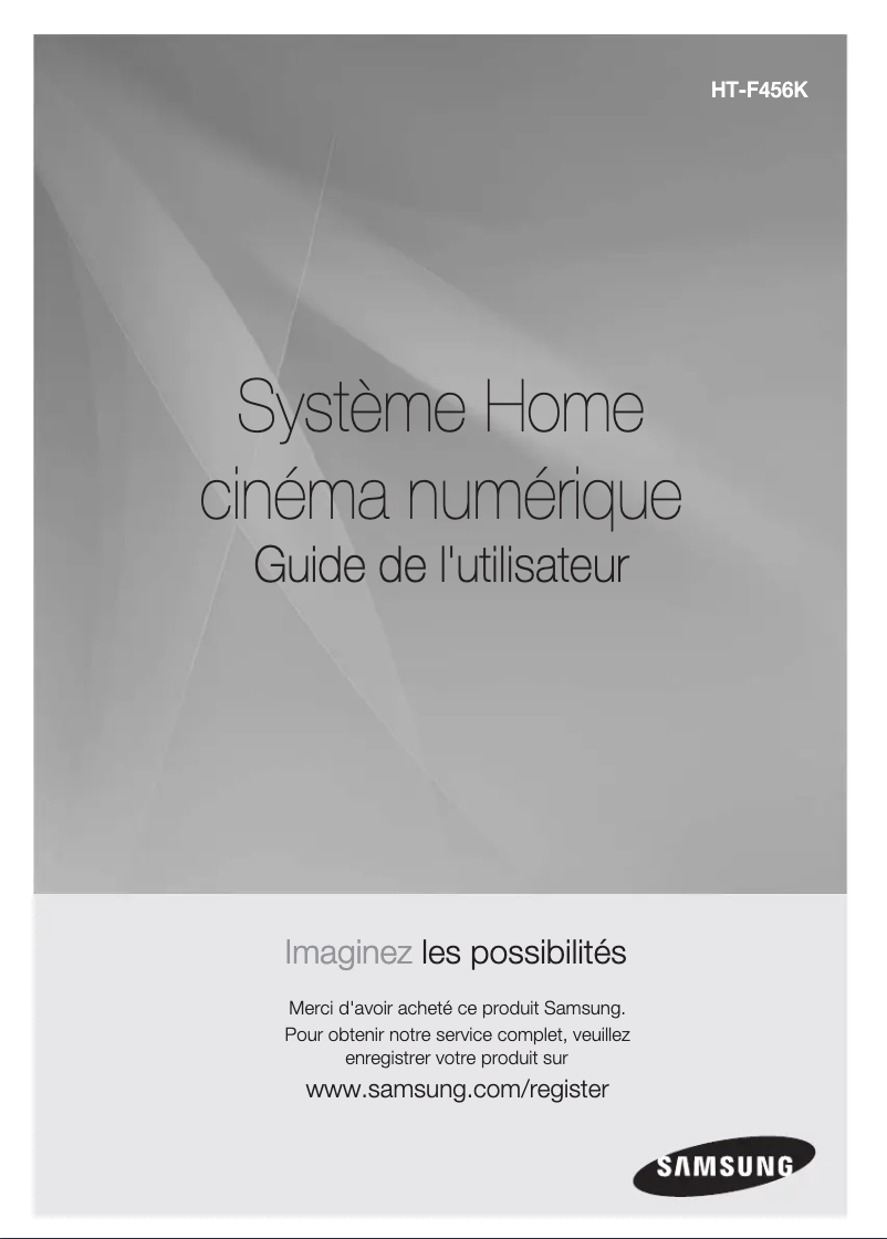 Image de la première page du manuel de l'appareil HT-F456K