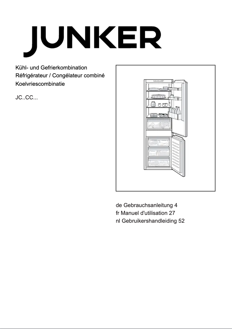 Image de la première page du manuel de l'appareil JC86CCSF0