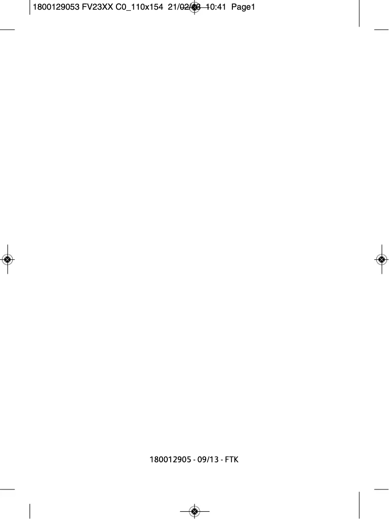 Page 1 de la notice Manuel utilisateur Calor Primagliss FV2560C0