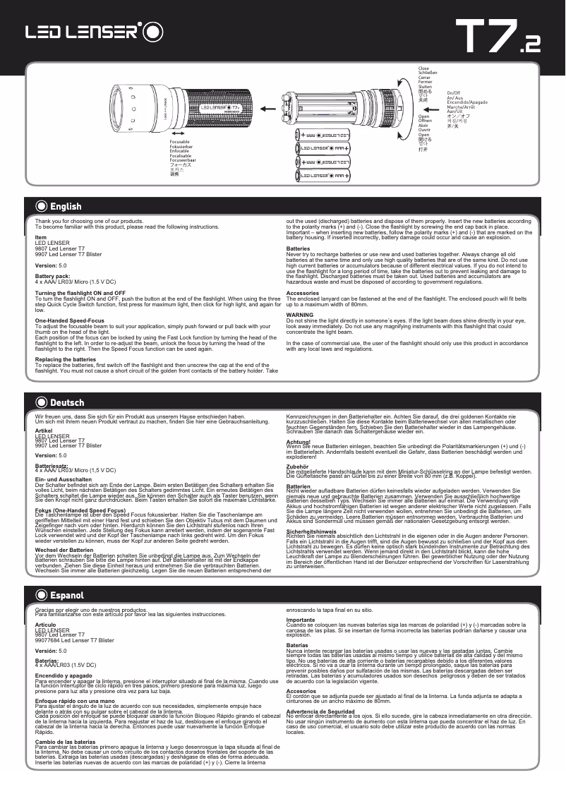 Imagen de la primera página del manual del dispositivo T7.2