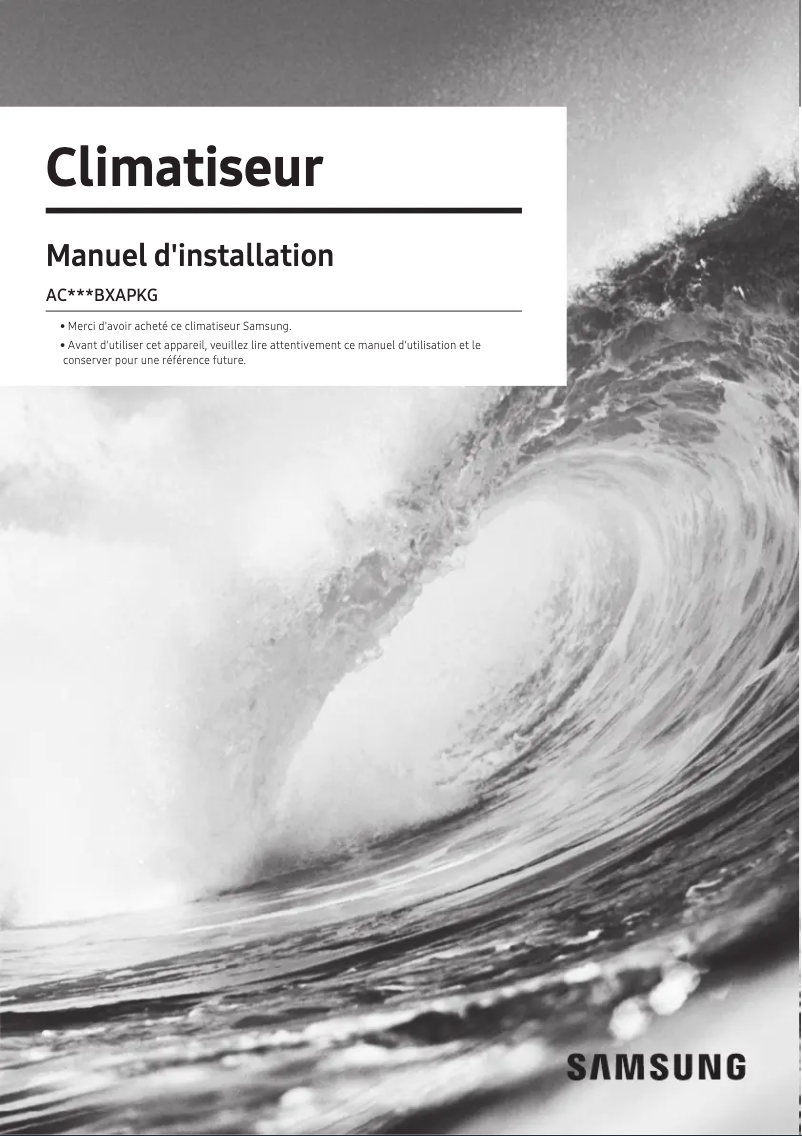 Page n°1 - Manuel utilisateur Samsung AC052BXAPKG