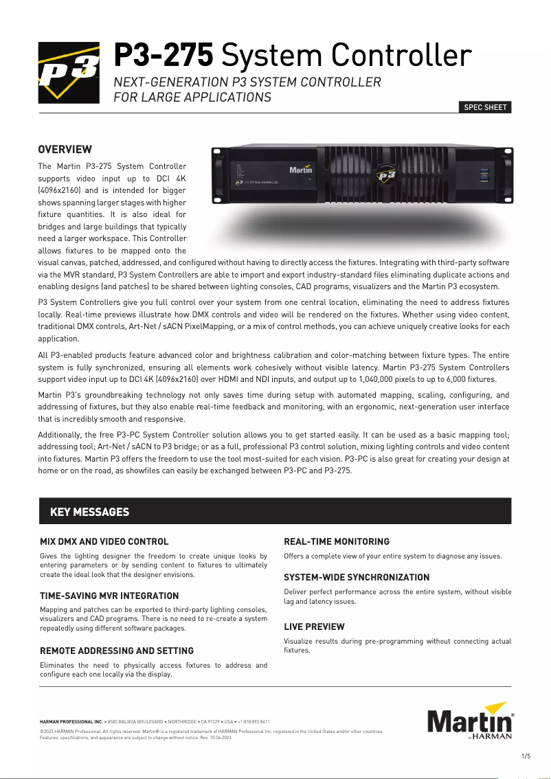 Image de la première page du manuel de l'appareil P3-275