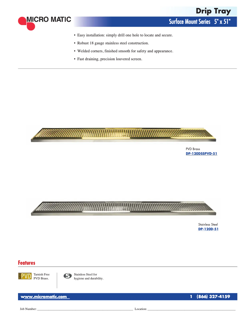 Page n°1 - Manuel utilisateur Micro Matic DP-120D-51