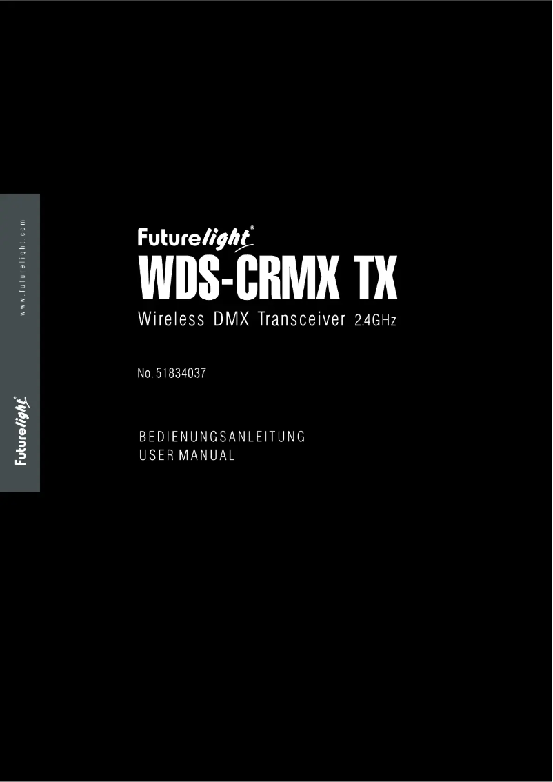Page n°1 - Manuel utilisateur Futurelight WDS-CRMX TX