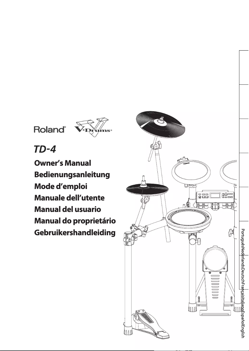 Page 1 de la notice Manuel utilisateur Roland TD-4SX