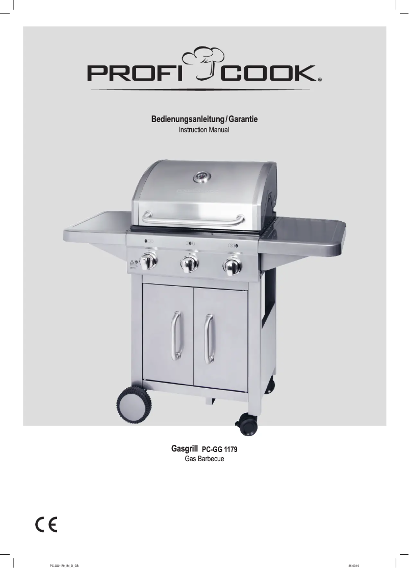 Image de la première page du manuel de l'appareil PC-GG 1179