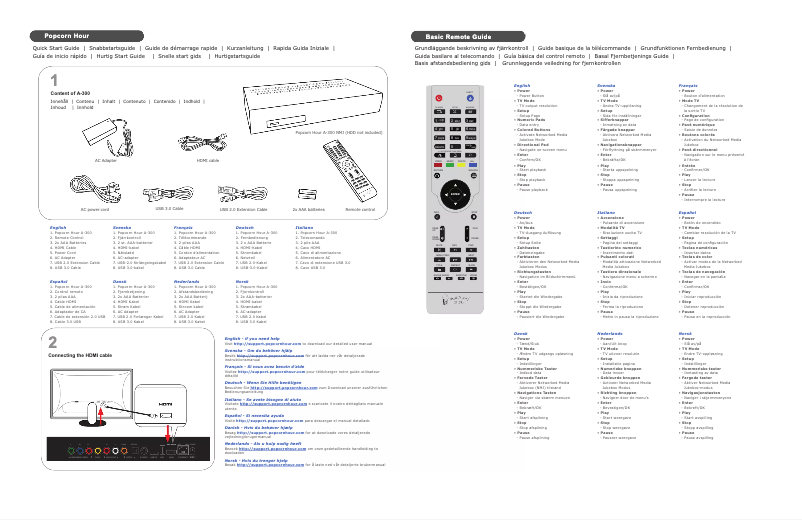 Page n°1 - Manuel utilisateur Popcorn Hour A-300