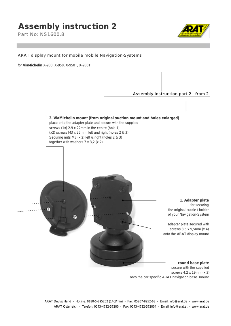 Image de la première page du manuel de l'appareil NS1600.8