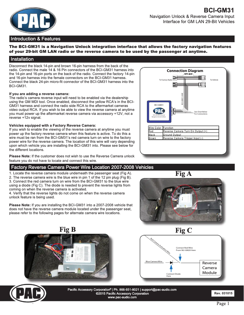 Página 1 del manual Manual de usuario PAC BCI-GM31