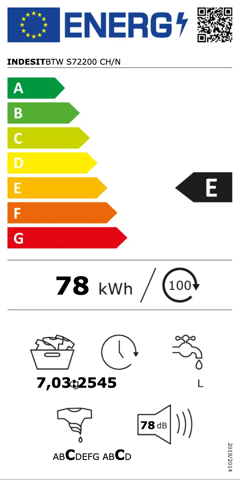 Página 1 del manual Manual de usuario Indesit BTW S72200 CH/N