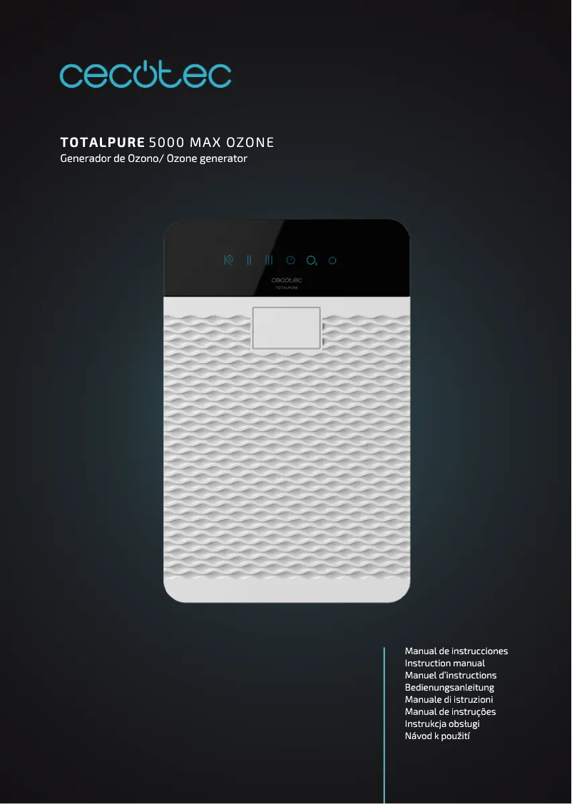 Image de la première page du manuel de l'appareil TotalPure 5000 Max Ozone