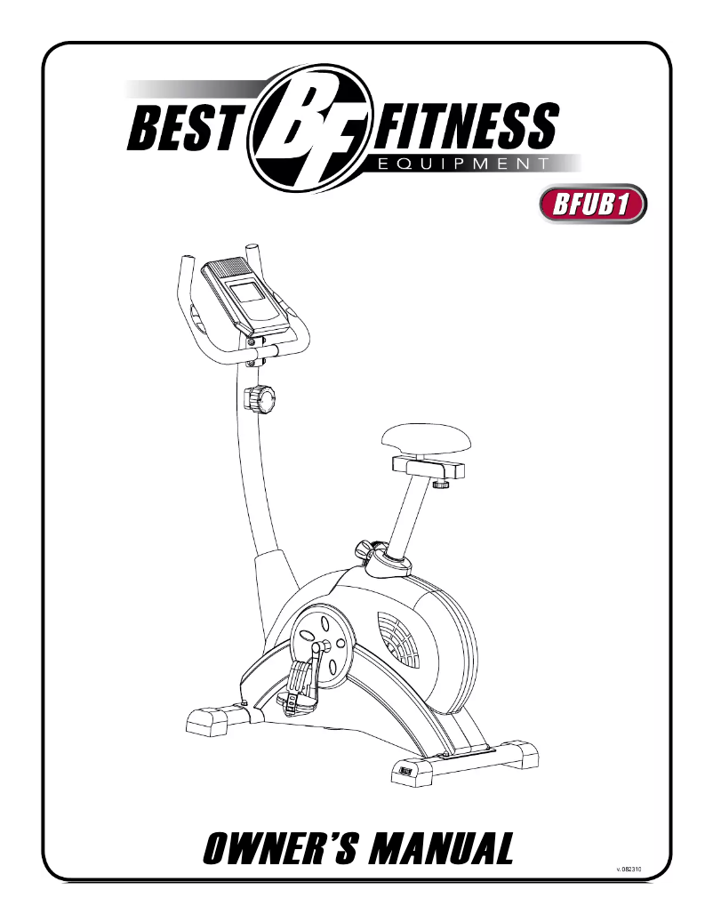 Image de la première page du manuel de l'appareil BFUB1