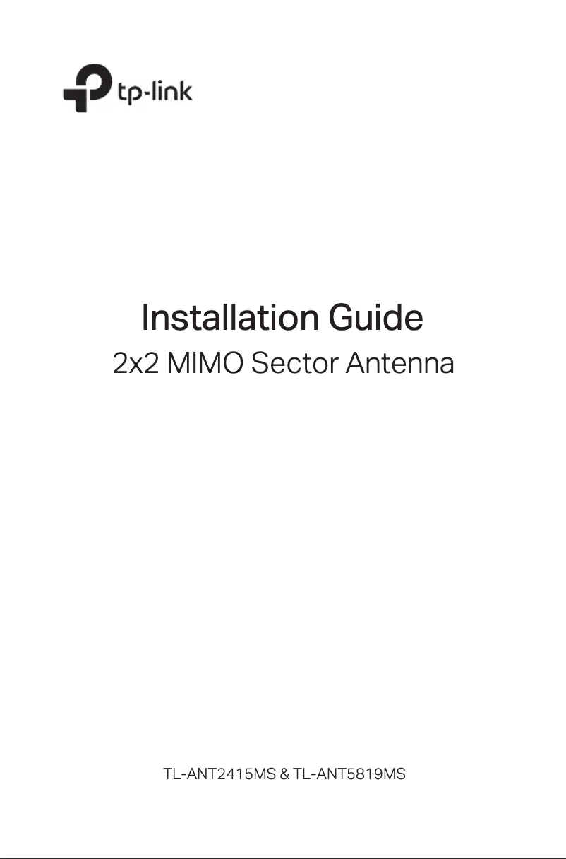 Page n°1 - Guide d'installation TP-Link TL-ANT2415MS