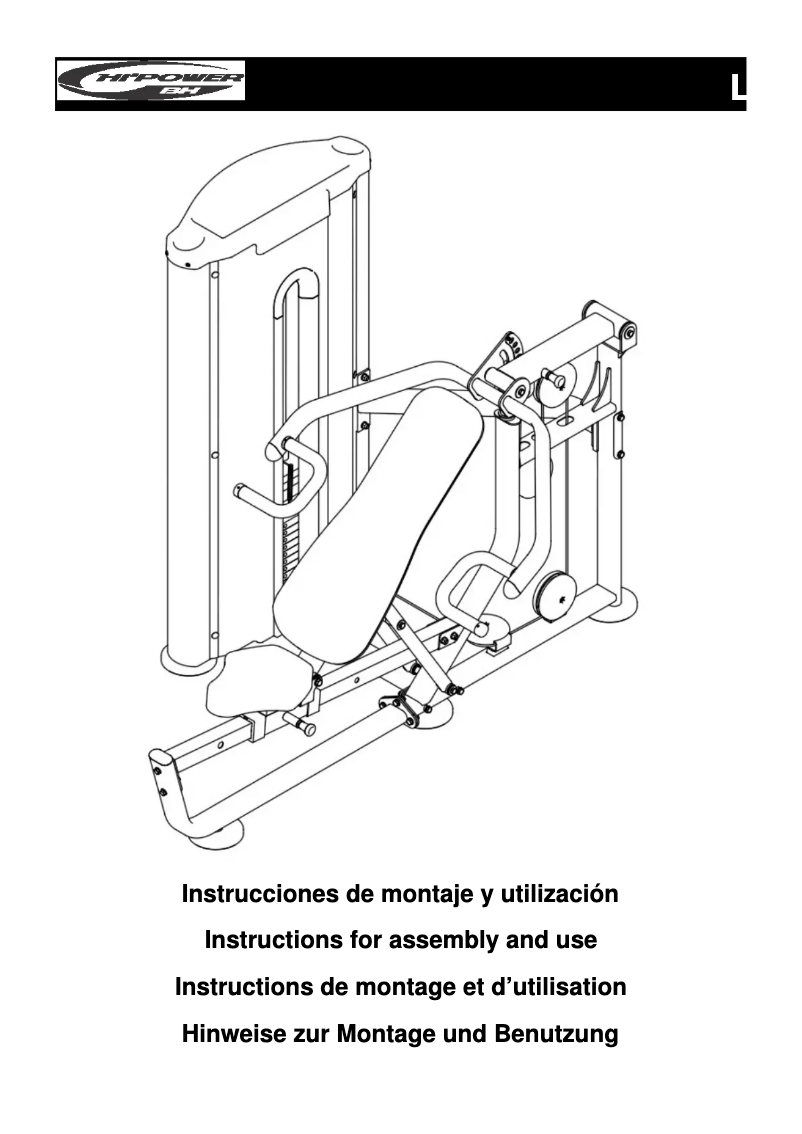 Página 1 del manual Manual de usuario BH Fitness L080