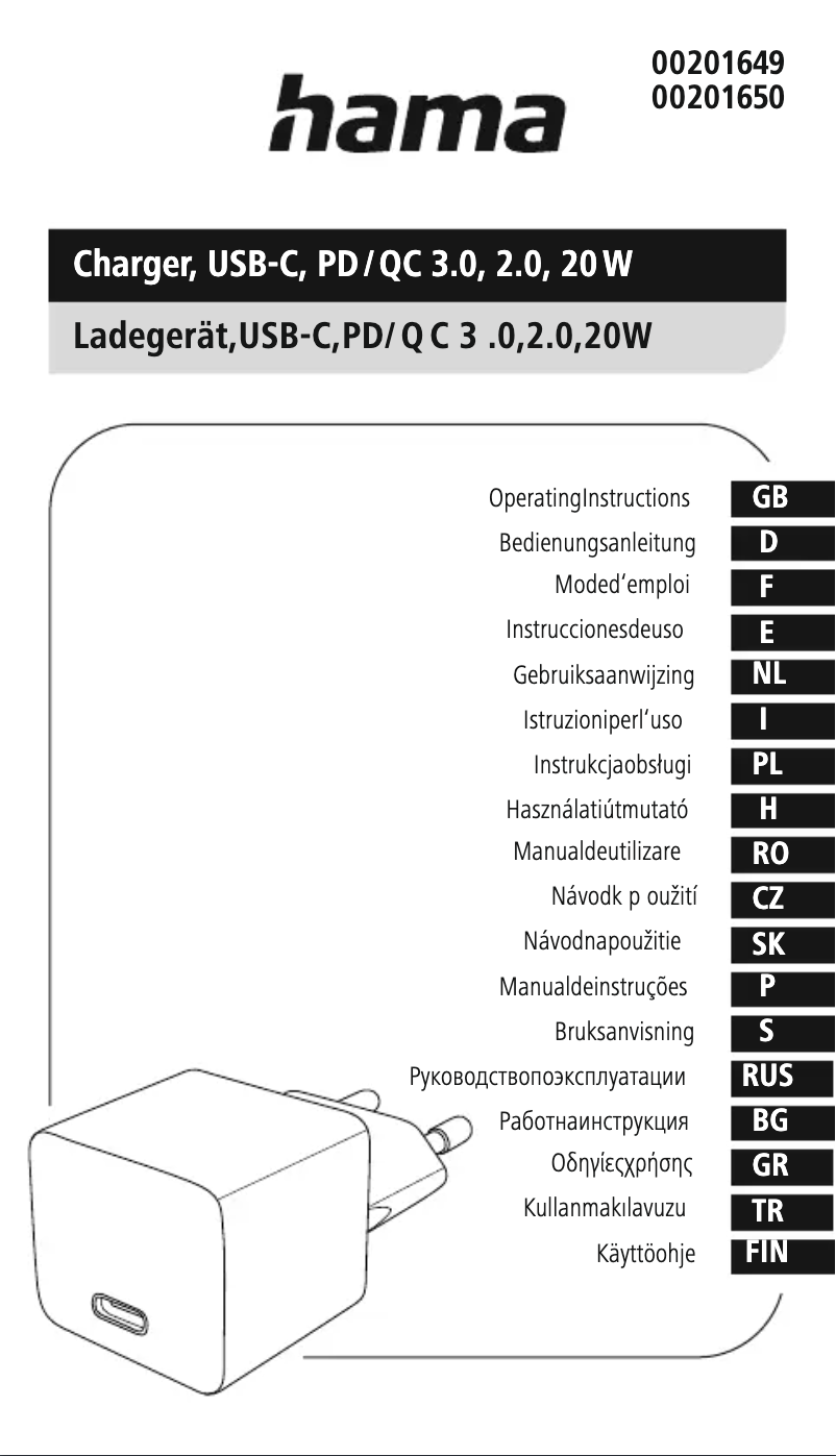 Image de la première page du manuel de l'appareil 201649