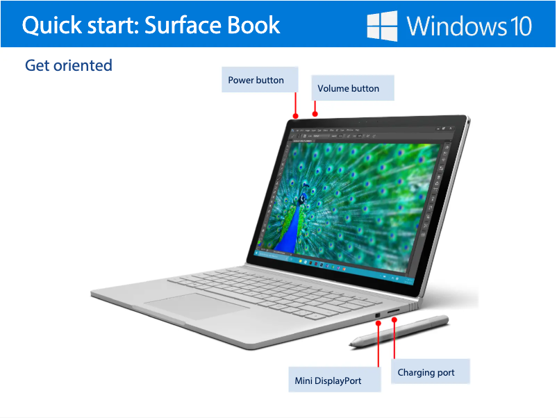 Page n°1 - Guide de démarrage rapide Microsoft Surface Book